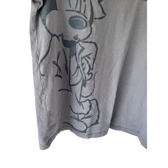 Disney Mickey Mouse Tutto Bene Graphic T-Shirt Men’s Large Gray Vintage Style - Picture 7 of 16